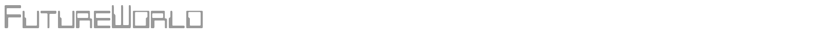 FutureWorld font preview